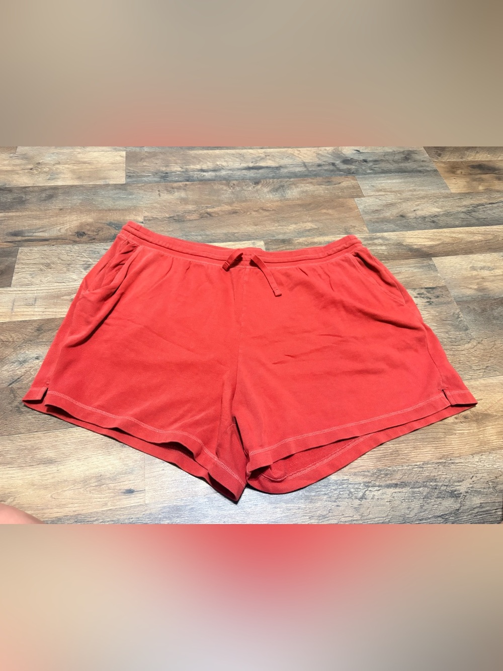 Old Navy 2X Coral Orange Lounge Shorts Drawstring Plus Size Casual Sweat Shorts